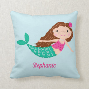 Niedlich Mermaid Whimsical Personalisiert Kissen