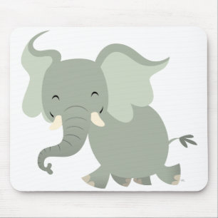 Niedlich Merry Cartoon Elephant Mousepad