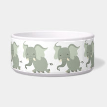 Niedlich Merry Cartoon Elephant Pet Bowl
