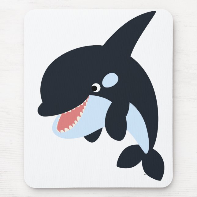 Niedlich Merry Cartoon Killer Whale Mousepad (Vorne)