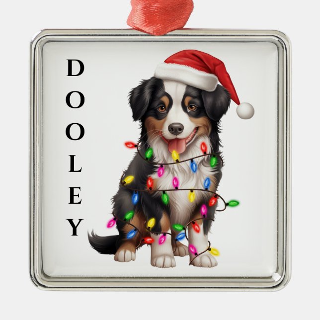 NIEDLICH MINI AUSTRALIAN SHEPHERD DOG ORNAMENT AUS METALL (Vorne)