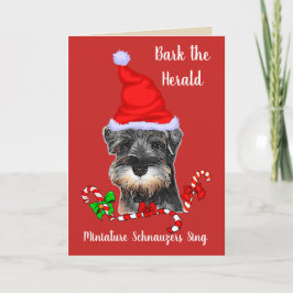 Niedlich Miniatur Schnauzer Weihnachten