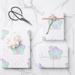Niedlich Mint Kinder Weihnachten Lebkuchen Holiday Geschenkpapier Set