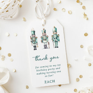 Niedlich Mint Nutcracker 1. Geburtstag Vielen Dank Geschenkanhänger