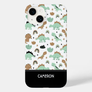 Niedlich Minze Green Dinosaur Muster Case-Mate iPhone 14 Hülle