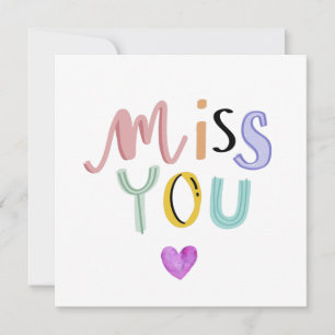 Niedlich Miss You Card, Grußkarten, Liebe Karte