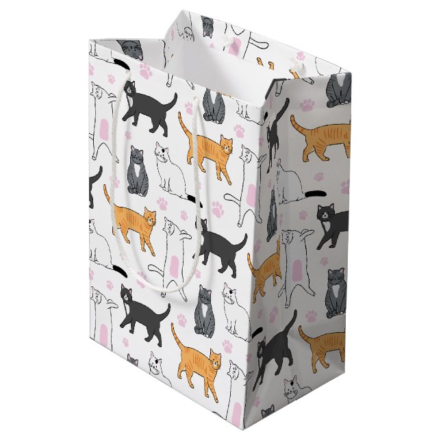 Niedlich Mittlere Geschenktüte (Rückseite Schrägansicht)
