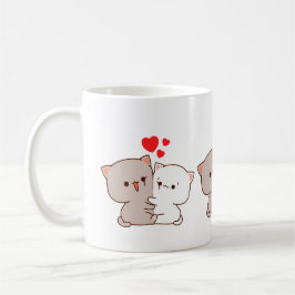 Niedlich Mochi Peach Cat Kaffeetasse
