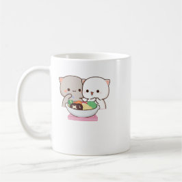 Niedlich Mochi Peach Cat Kaffeetasse