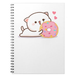 Niedlich Mochi Peach Cat Notizblock