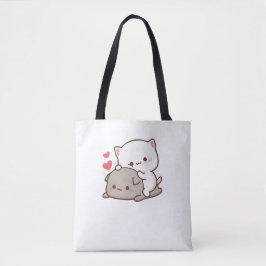 Niedlich Mochi Peach Cat Tasche