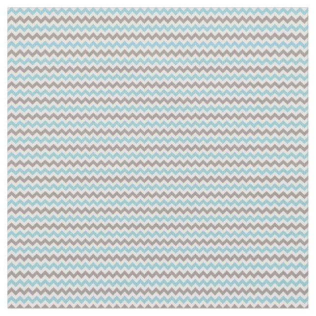 Niedlich Modern Blue Gray Zickzack Stoff (Nahaufnahme)