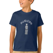 Niedlich Modern Cartoons Funny Musician T - Shirt