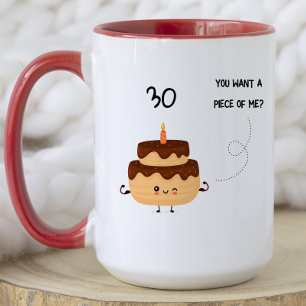 Niedlich Modern Funny Birthday Cake Tasse