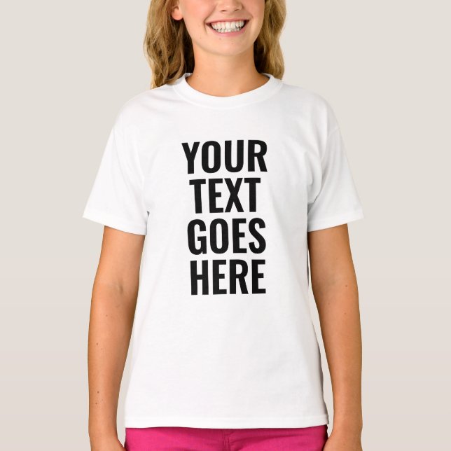 Niedlich Modern Kids Girls bester großer Schriftar T-Shirt (Vorderseite)