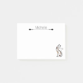 Niedlich Modern Kitty, Cat Mama, Funny Personalisi Post-it Klebezettel