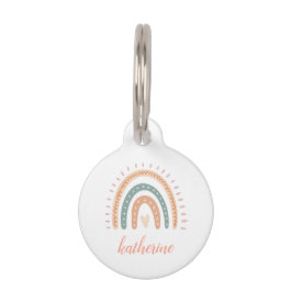 Niedlich Modern Pastel Boho Rainbow Haustiermarke