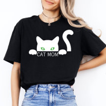 Niedlich Modern Simple Womens Black Cat Lover Mama