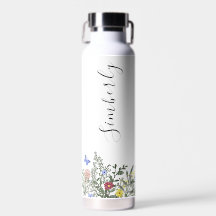 Niedlich, modern und blumenweiß und Lila