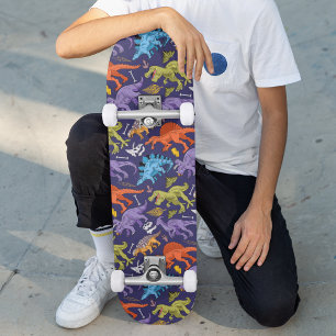 Niedlich-Moderne bunte Fun Dinosaurier Kindermuste Skateboard