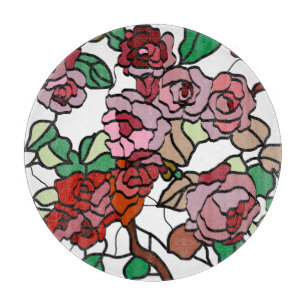 Niedlich Moderne, helle rote Blume Schneidebrett