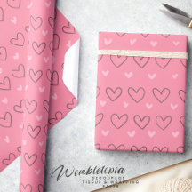 Niedlich Moderne rosa Liebe Herz