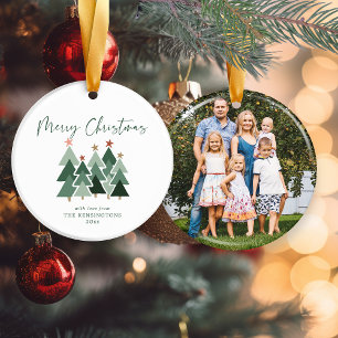Niedlich Moderne Rustikale Weihnachtsbäume Foto C Keramik Ornament