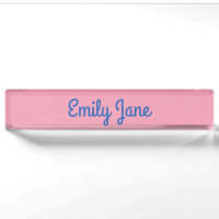 Niedlich Moderne Typografie Blau Pink Personalisie
