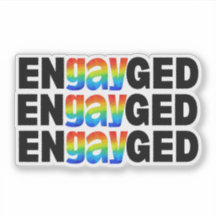 Niedlich Moderner Gay Pride EnGAYged Typografie