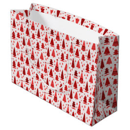 Niedlich Moderner Minimalistischer Weihnachtsbaum Große Geschenktüte