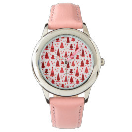 Niedlich Moderner Minimalistischer Weihnachtsbaumw Armbanduhr