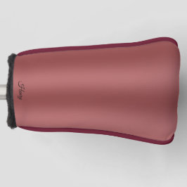 Niedlich Modernes Farbverlauf mit roter Farbe Golf Headcover