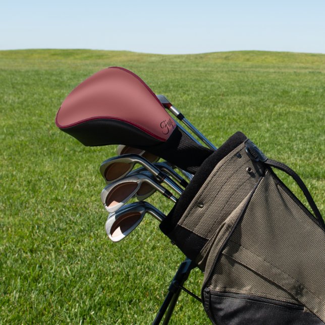Niedlich Modernes Farbverlauf mit roter Farbe Golf Headcover (In SItu)