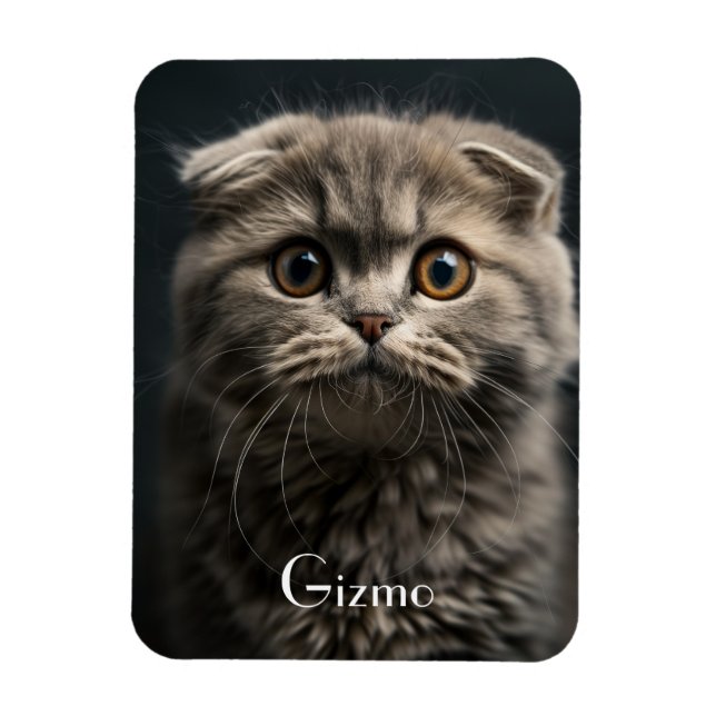 Niedlich Modernes Kühlschrank Cat Pet Foto Magnet (Vertikal)