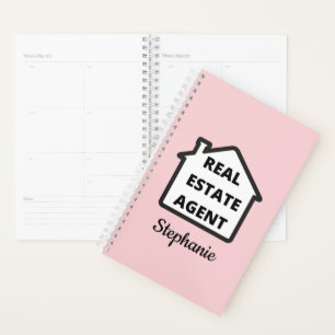 Niedlich Modernes Rosa Real Anwesen Agent   Planer