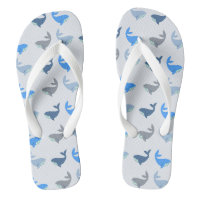 Niedlich Modernes Whale Illustriertes Muster Blau