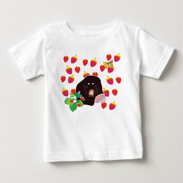 Niedlich Mole Baby Bodysuit Baby T-shirt (Vorderseite)