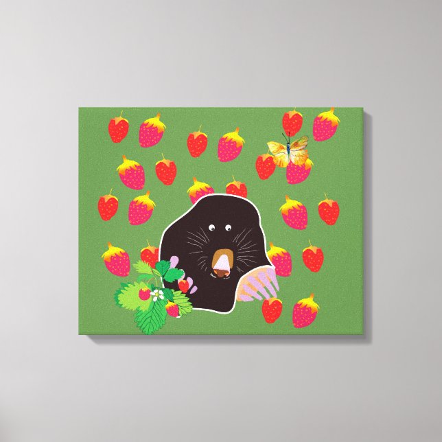 Niedlich Mole Spring Kids Room Leinwanddruck (Vorderseite)