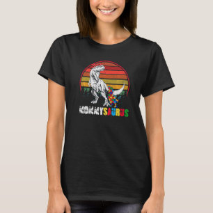 Niedlich Mommysaurus T Rex Dinosaur Mommy Autism A T-Shirt
