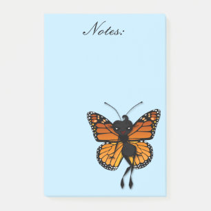 NIEDLICH MONARCH-BUTTERFLY-GRAFIK-POST-IT-NOTEPAD POST-IT KLEBEZETTEL
