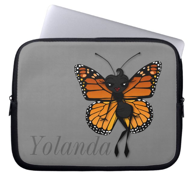 NIEDLICH MONARCH BUTTERFLY LAPTOP SLEEVE (Vorderseite)