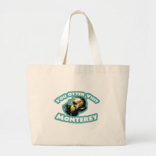 Niedlich Monterey Otter Travel Jumbo Stoffbeutel