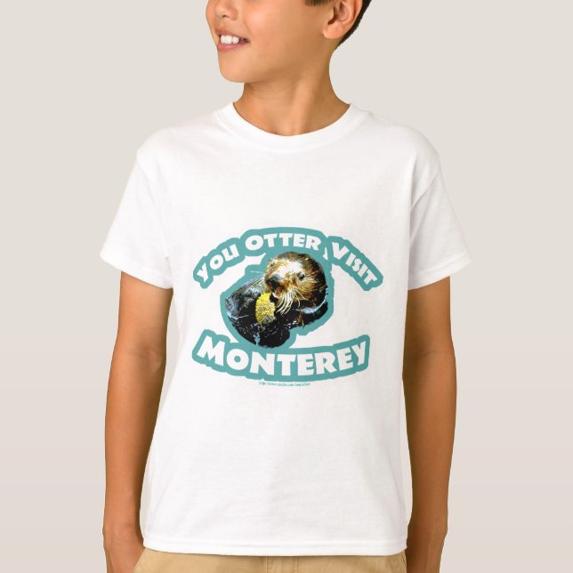 Niedlich Monterey Otter Travel T-Shirt (Vorderseite)