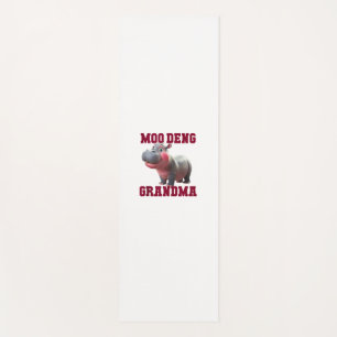 Niedlich MOO DENG GRANDMA Baby Hippo Granny Teache Yogamatte
