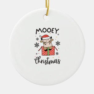 Niedlich Mooey Christmas Baby Highland Cow Xmas Co Keramik Ornament
