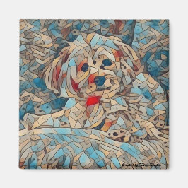 Niedlich Morkie Magnet von Kupfer