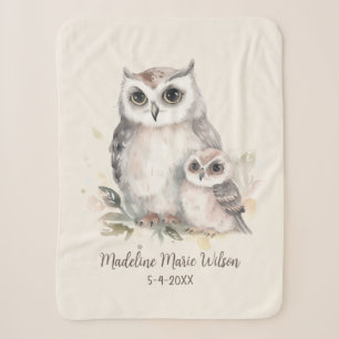 Niedlich Mother Baby Owl Name Geburtsdatum Sherpadecke
