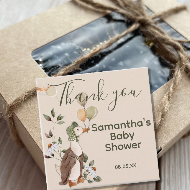 Niedlich Mother Goose Daisies Kinderdusche Vielen  Geschenkanhänger (Von Creator hochgeladen)