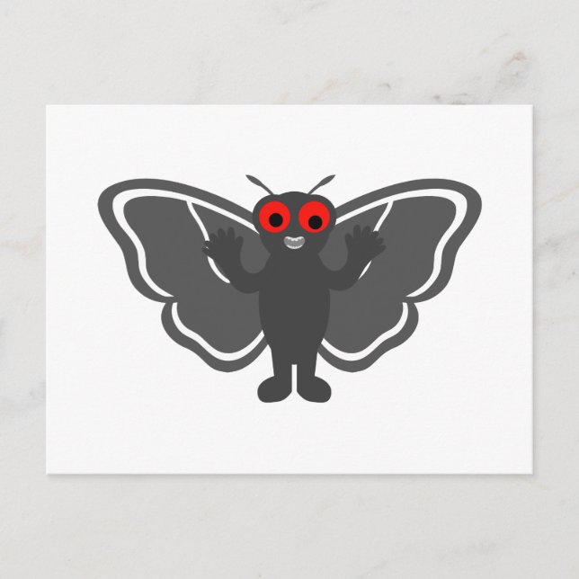 Niedlich Mothman Postkarte (Vorderseite)