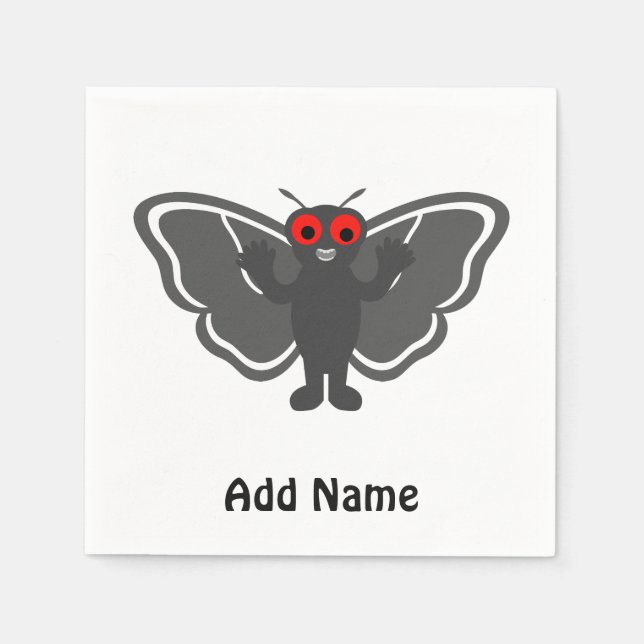 Niedlich Mothman Serviette (Vorderseite)